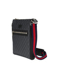 GUCCI - Black GG Messenger Bag - CHIC TREAD